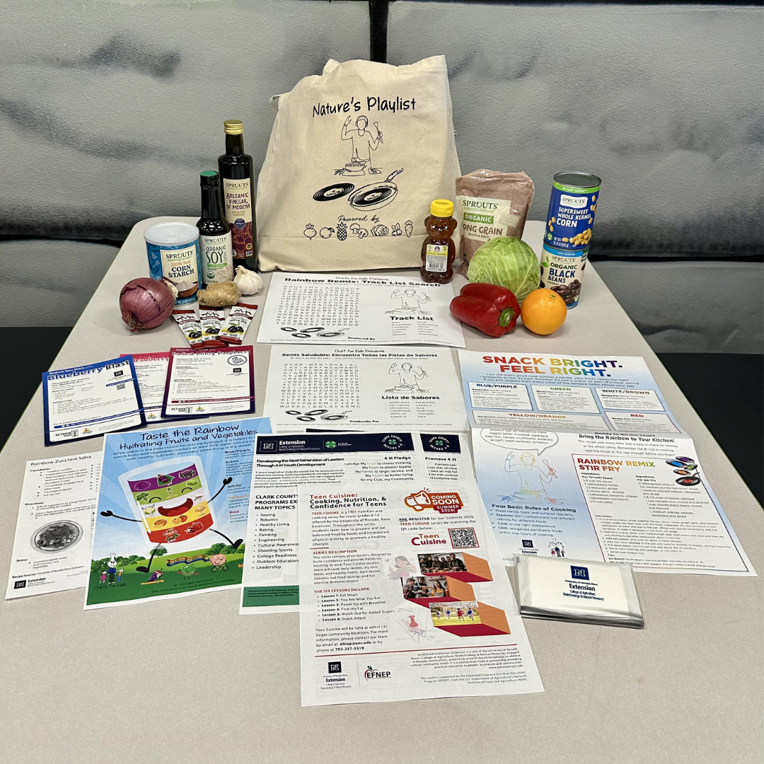 All of the products in the Nature's Playlist bag