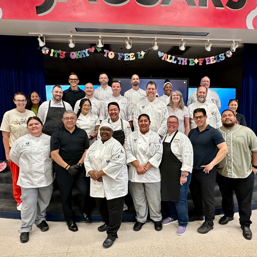 Chefs and volunteers at Sunrise Acres ES
