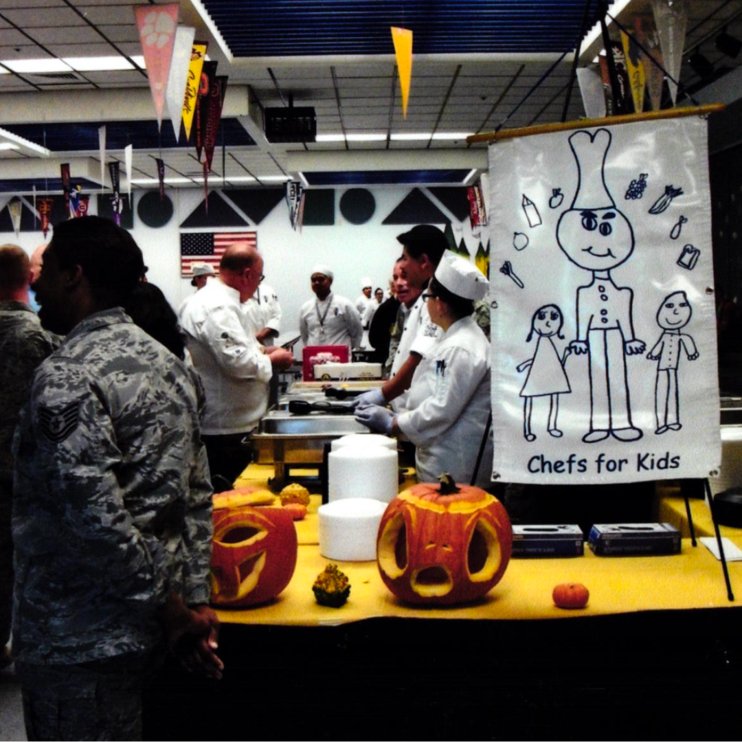 Chefs for Kids Old School Photo of Chefs Serving Breakfast